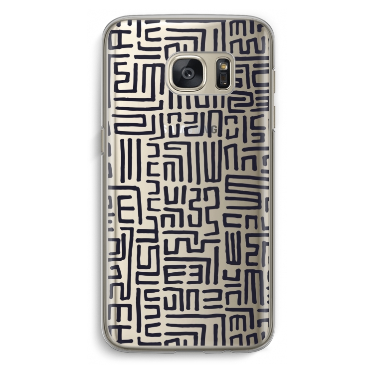 Moroccan Print: Samsung Galaxy S7 Transparant Hoesje