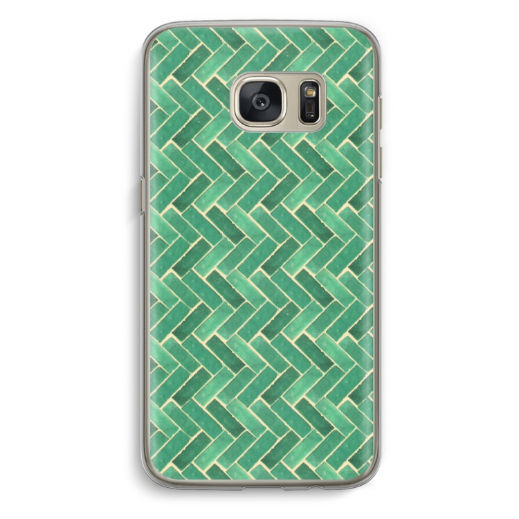 Moroccan tiles 2: Samsung Galaxy S7 Transparant Hoesje
