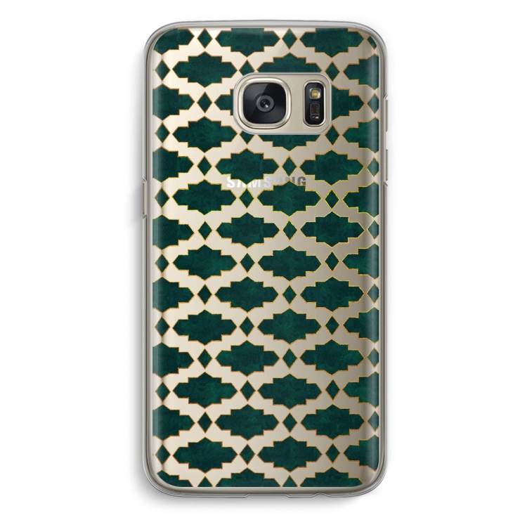 Moroccan tiles: Samsung Galaxy S7 Transparant Hoesje