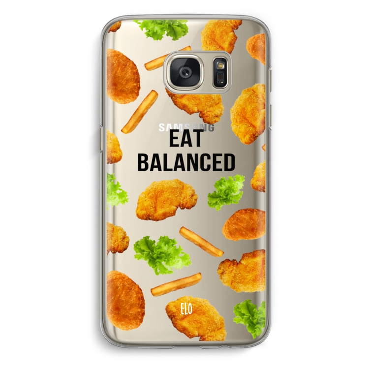 Eat Balanced: Samsung Galaxy S7 Transparant Hoesje