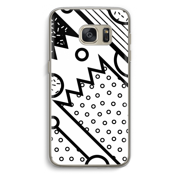 Pop Art #4: Samsung Galaxy S7 Transparant Hoesje