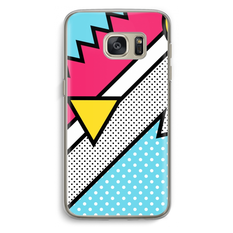 Pop Art #3: Samsung Galaxy S7 Transparant Hoesje