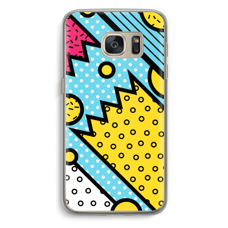 Pop Art #1: Samsung Galaxy S7 Transparant Hoesje