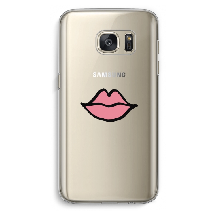 Kusje: Samsung Galaxy S7 Transparant Hoesje