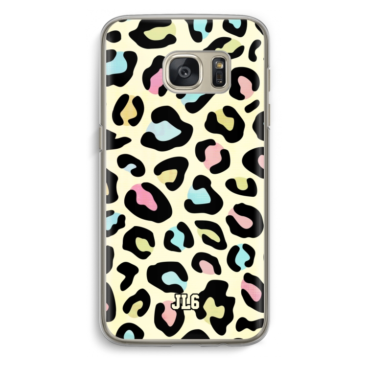 Leopard pattern: Samsung Galaxy S7 Transparant Hoesje