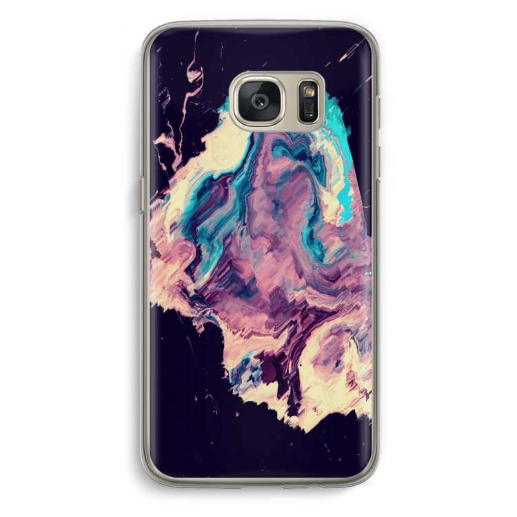 Cosmic Silence: Samsung Galaxy S7 Transparant Hoesje