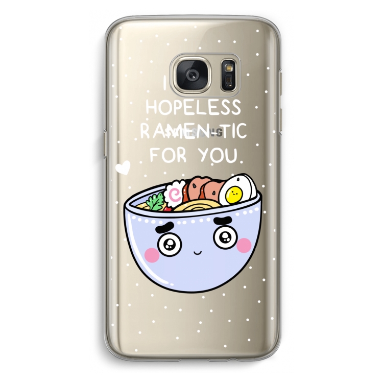 I'm A Hopeless Ramen-Tic For You: Samsung Galaxy S7 Transparant Hoesje