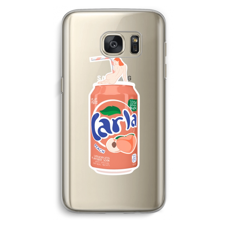 S(peach)less: Samsung Galaxy S7 Transparant Hoesje