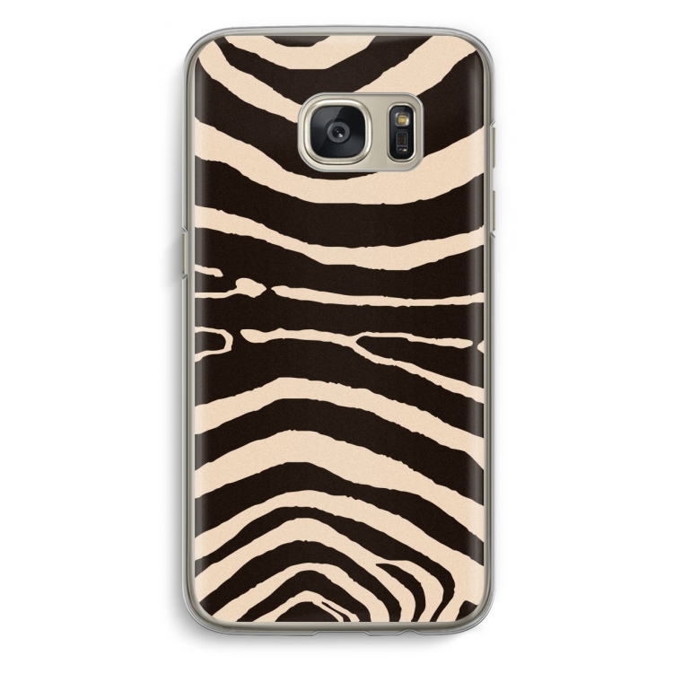 Arizona Zebra: Samsung Galaxy S7 Transparant Hoesje