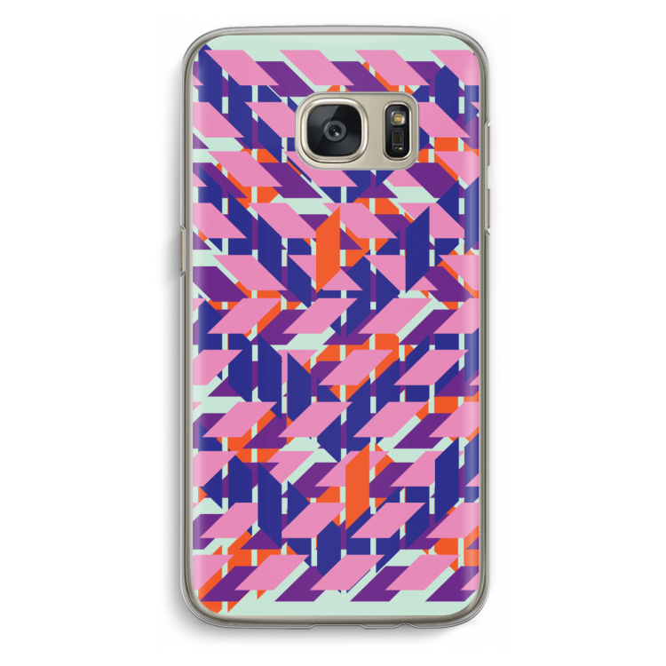 Skew Blush 3: Samsung Galaxy S7 Transparant Hoesje