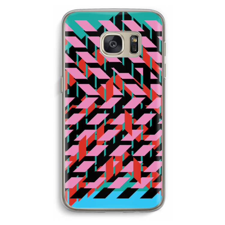 Skew Blush 2: Samsung Galaxy S7 Transparant Hoesje