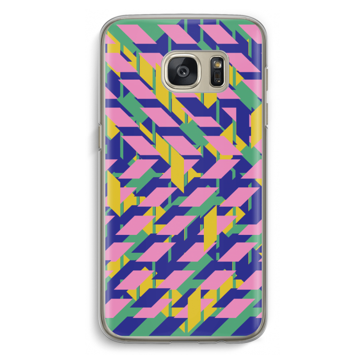 Skew Blush 1: Samsung Galaxy S7 Transparant Hoesje