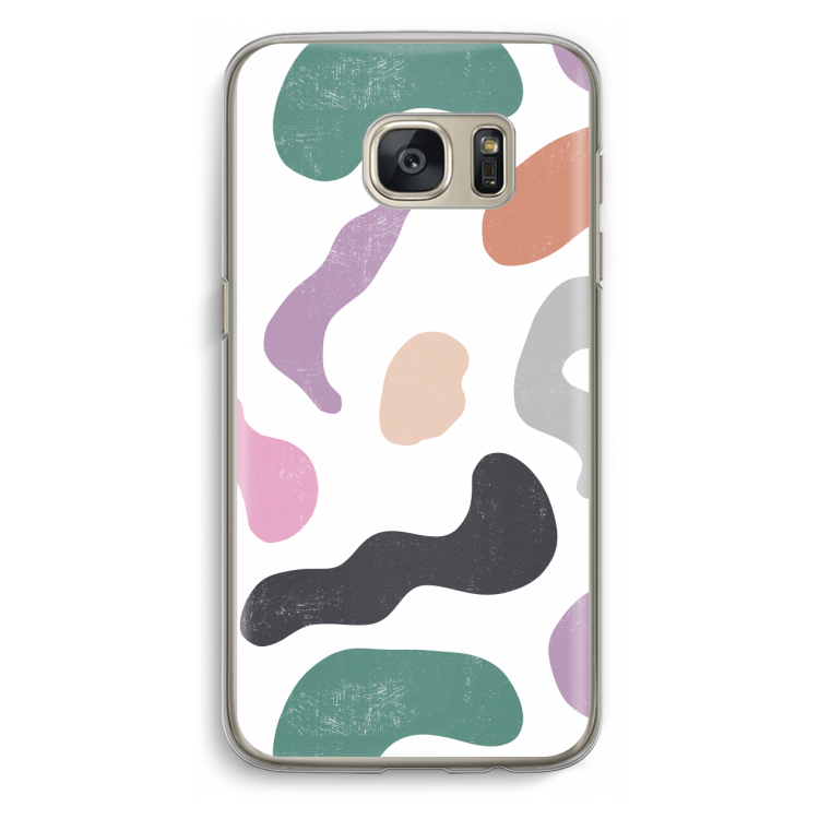 Memphis Shapes: Samsung Galaxy S7 Transparant Hoesje