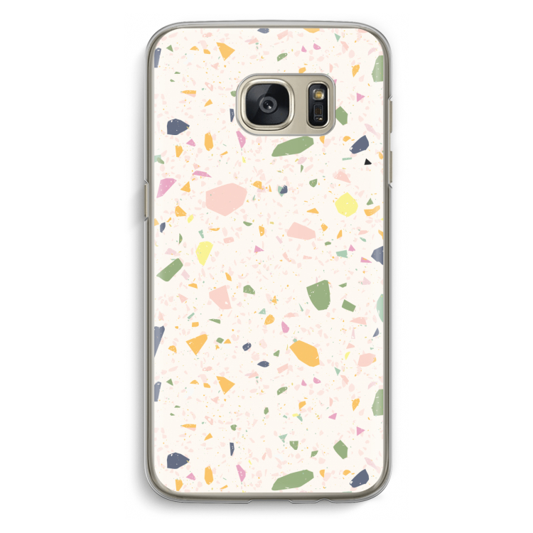Terrazzo N°21: Samsung Galaxy S7 Transparant Hoesje