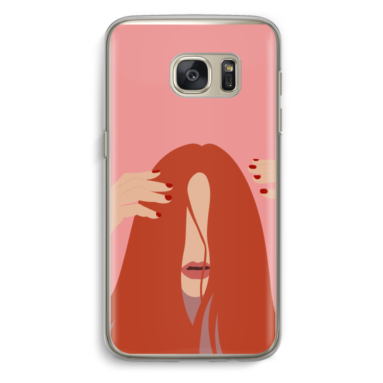 Woke up like this: Samsung Galaxy S7 Transparant Hoesje
