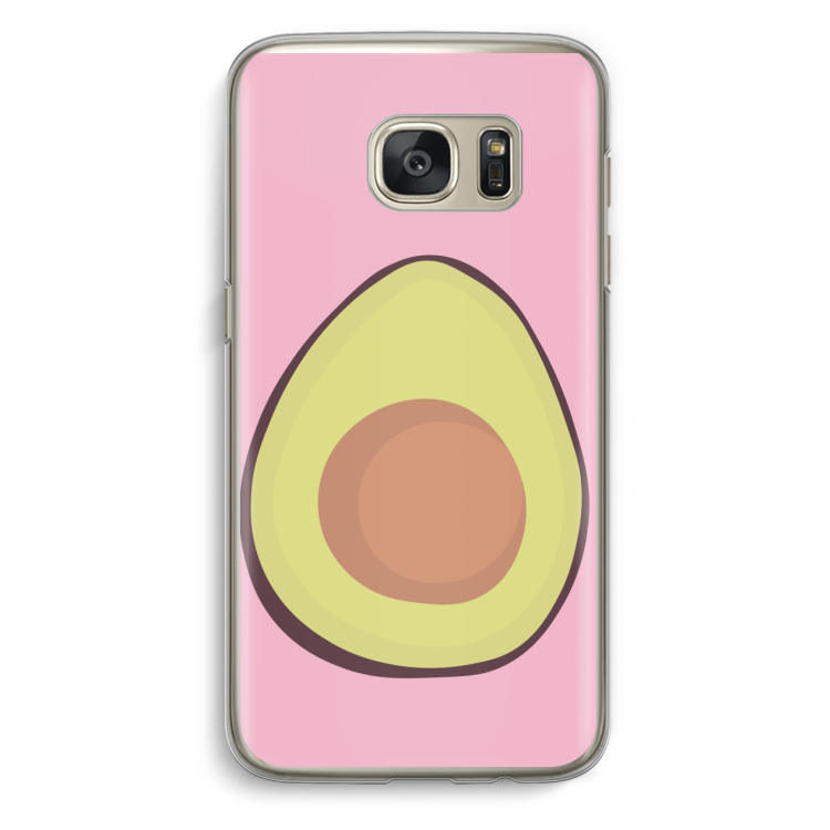 Avocado: Samsung Galaxy S7 Transparant Hoesje
