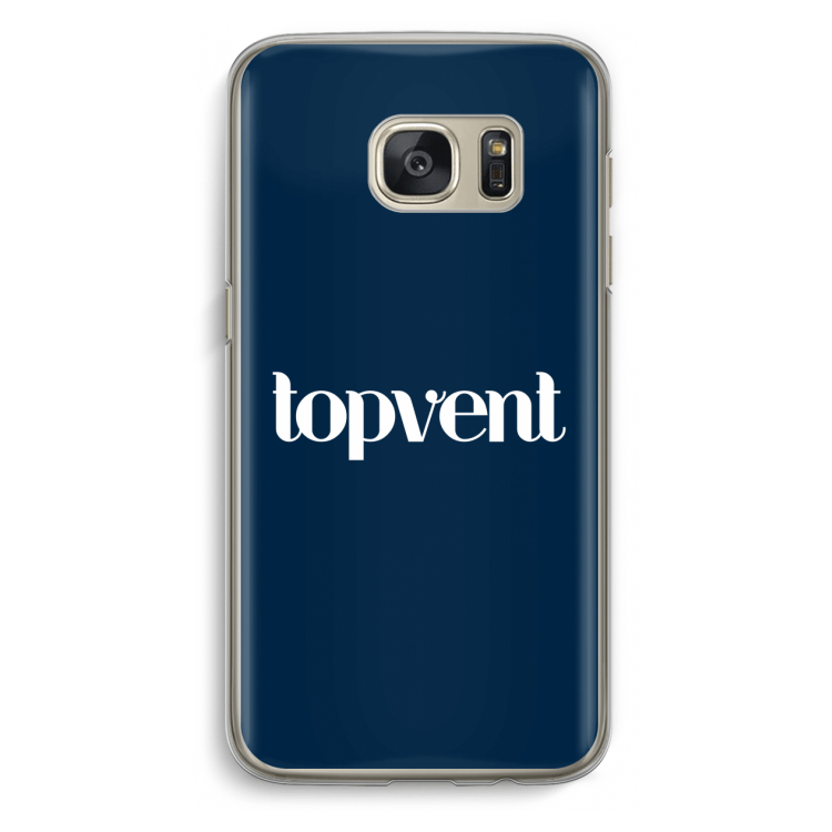 Topvent Navy: Samsung Galaxy S7 Transparant Hoesje
