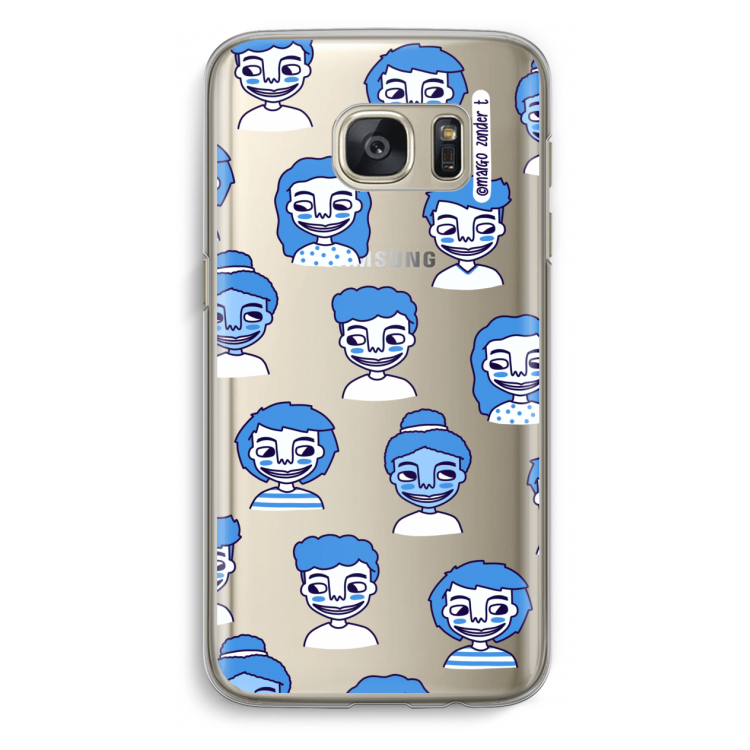 Gezichtjes: Samsung Galaxy S7 Transparant Hoesje