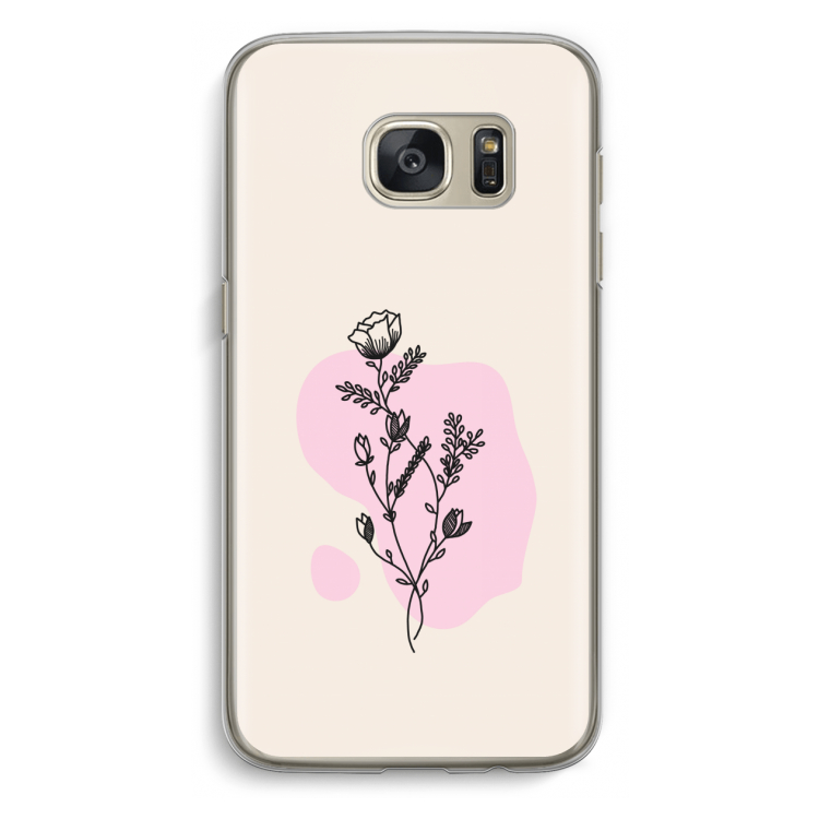 Roses are red: Samsung Galaxy S7 Transparant Hoesje