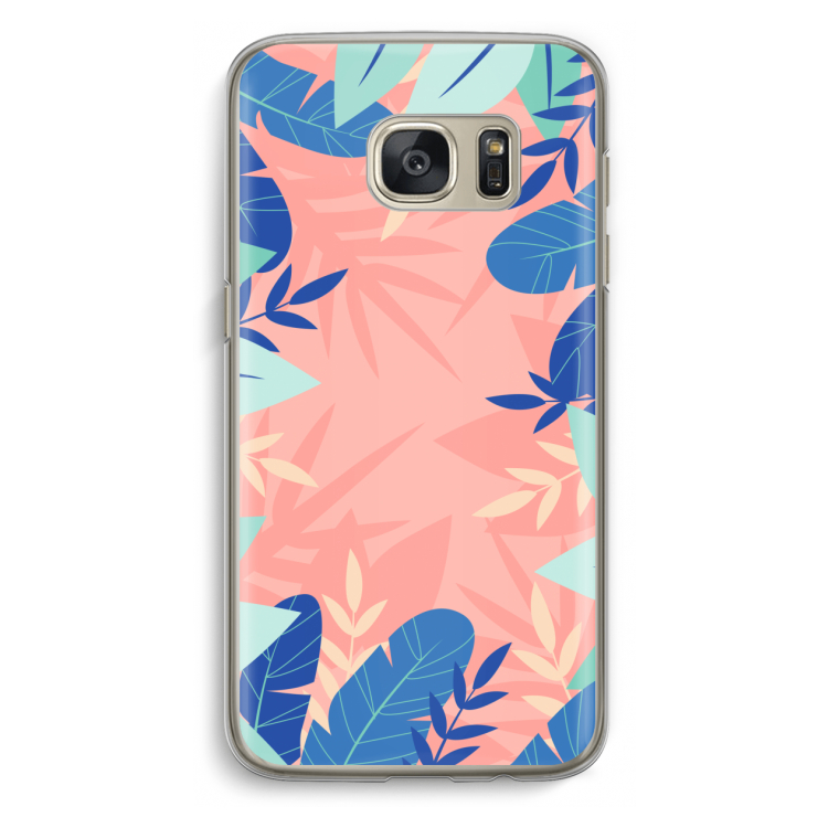 Tropisch: Samsung Galaxy S7 Transparant Hoesje