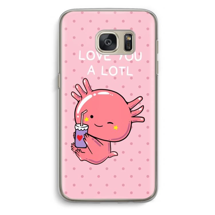 Love You A Lotl: Samsung Galaxy S7 Transparant Hoesje