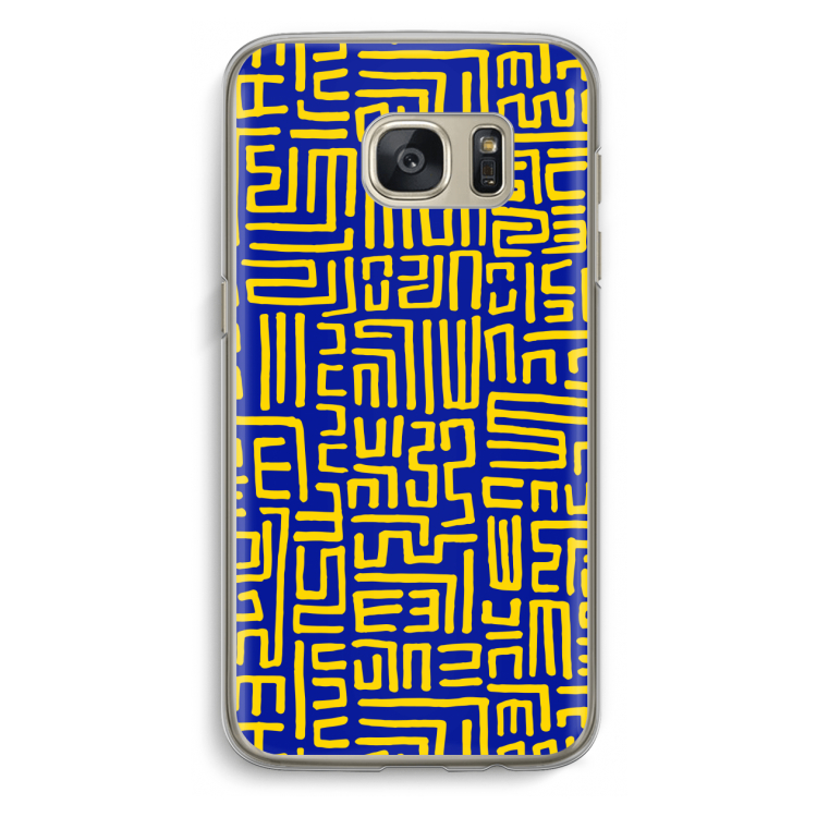 Majorelle Blue Print: Samsung Galaxy S7 Transparant Hoesje