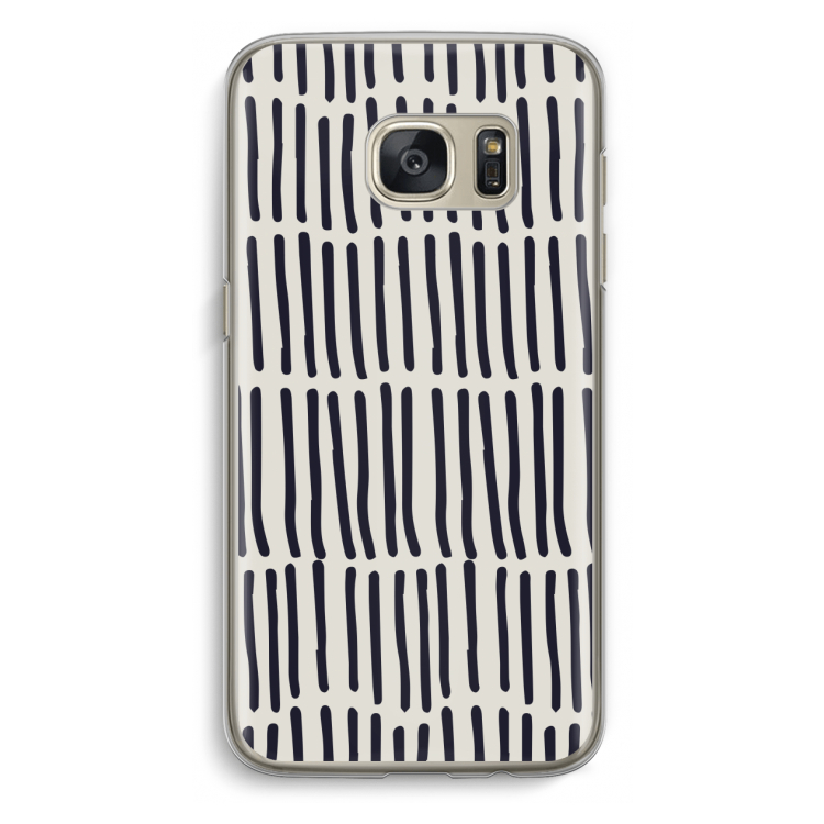 Moroccan stripes: Samsung Galaxy S7 Transparant Hoesje