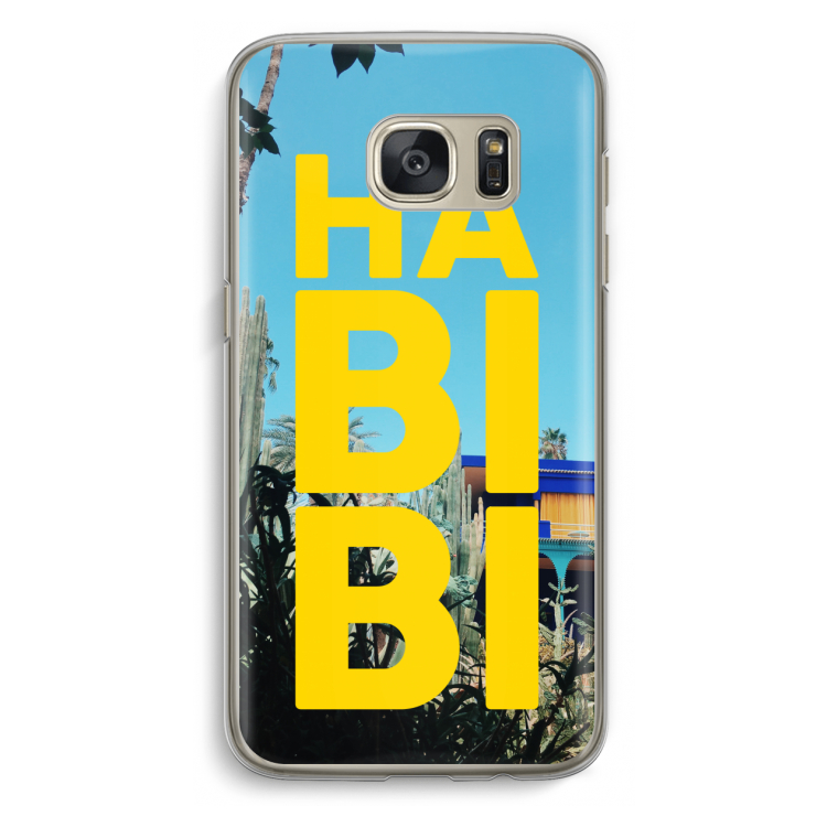 Habibi Majorelle : Samsung Galaxy S7 Transparant Hoesje