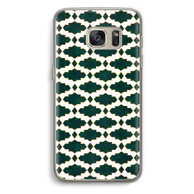 Moroccan tiles: Samsung Galaxy S7 Transparant Hoesje