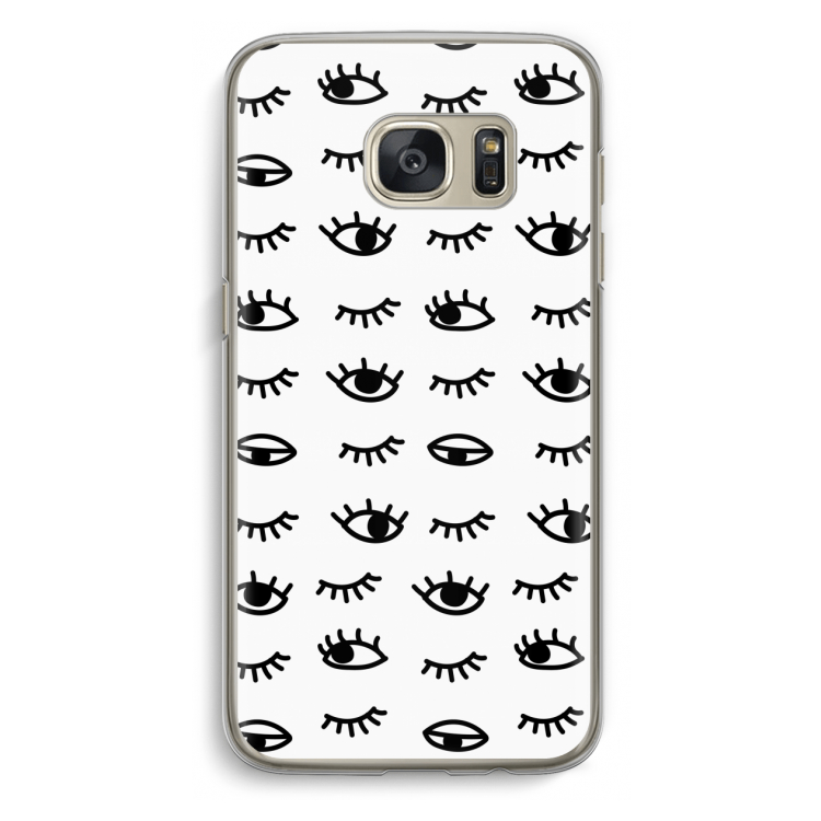 Eye pattern #2: Samsung Galaxy S7 Transparant Hoesje