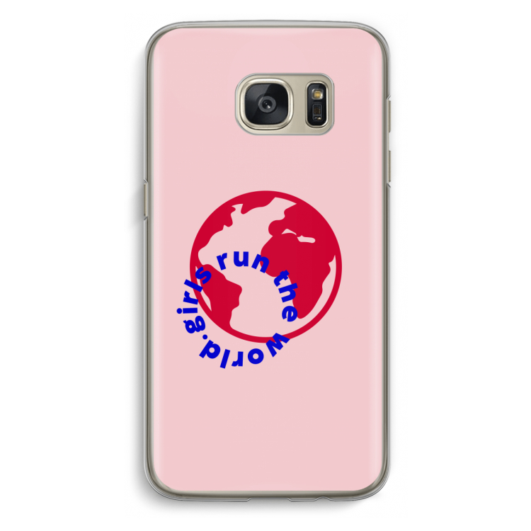 Run The World: Samsung Galaxy S7 Transparant Hoesje