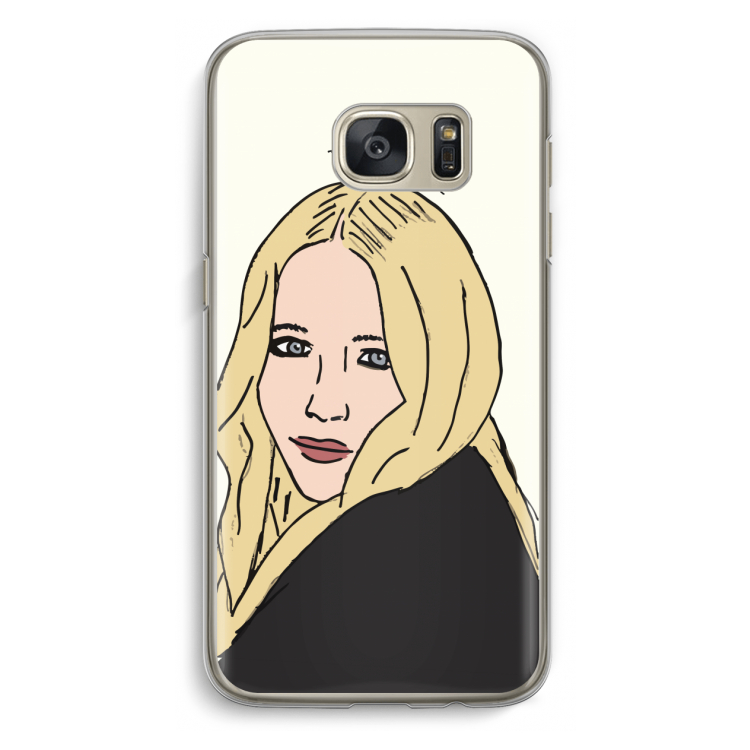 Mary Kate: Samsung Galaxy S7 Transparant Hoesje