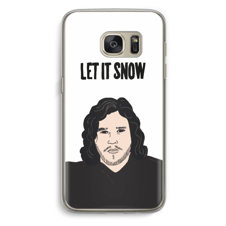 Let It Snow: Samsung Galaxy S7 Transparant Hoesje