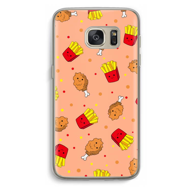 Chicken 'n Fries: Samsung Galaxy S7 Transparant Hoesje