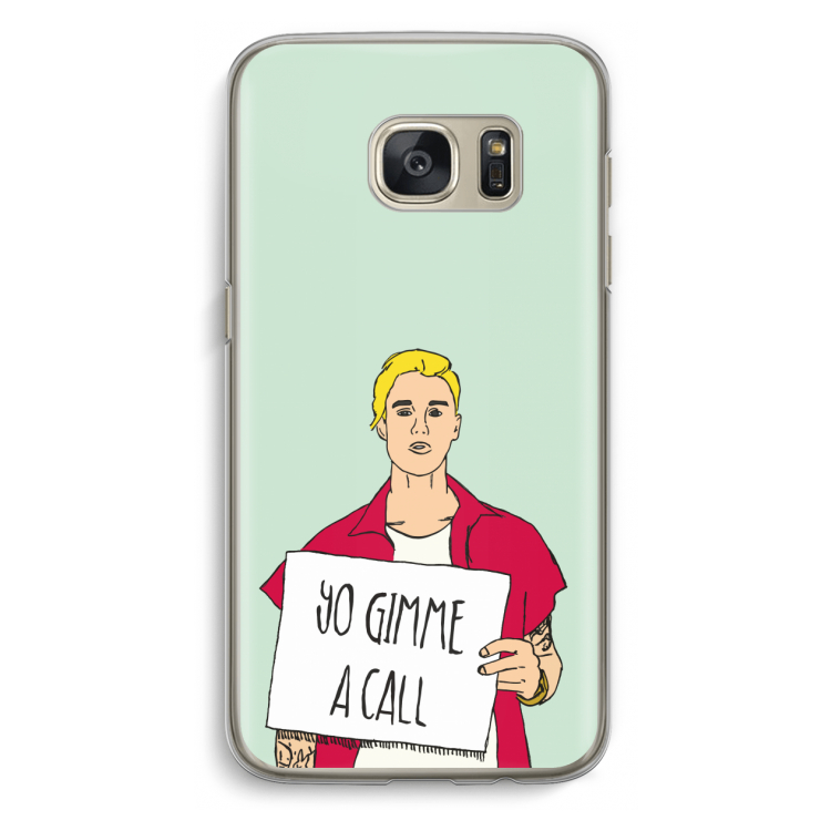 Gimme a call: Samsung Galaxy S7 Transparant Hoesje
