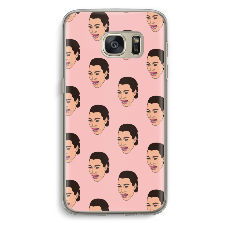 Ugly Cry Call: Samsung Galaxy S7 Transparant Hoesje