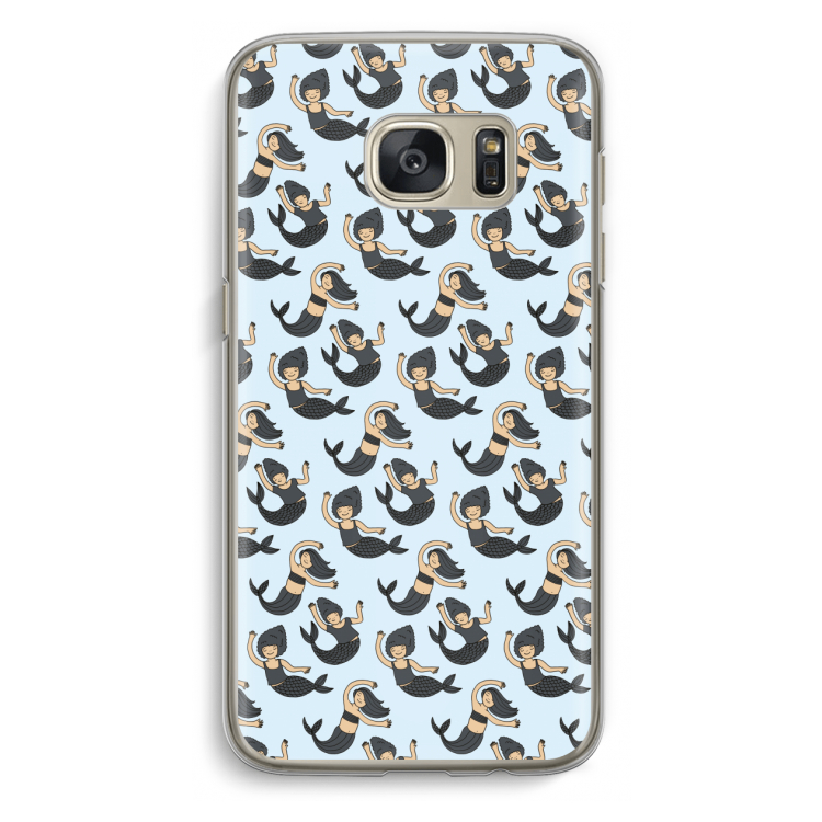 Zeemeermin: Samsung Galaxy S7 Transparant Hoesje