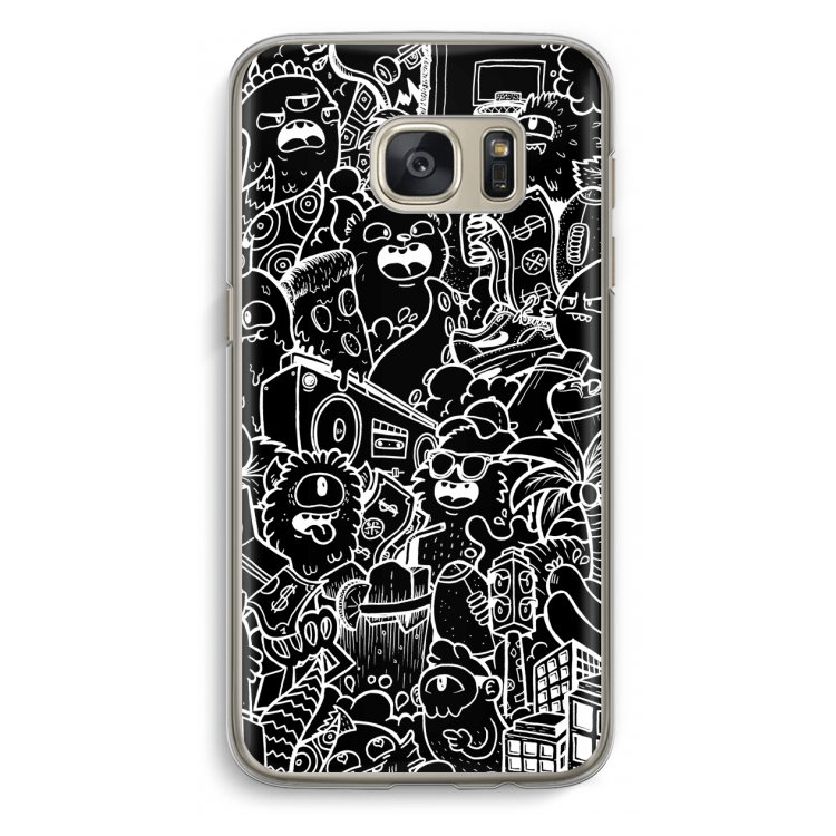 Vexx Black City : Samsung Galaxy S7 Transparant Hoesje