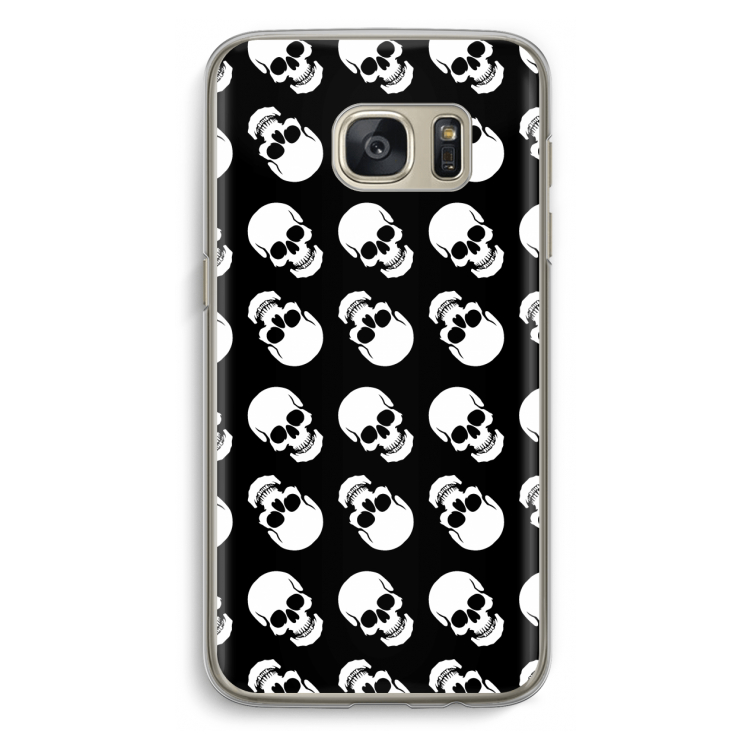 Musketon Skulls: Samsung Galaxy S7 Transparant Hoesje