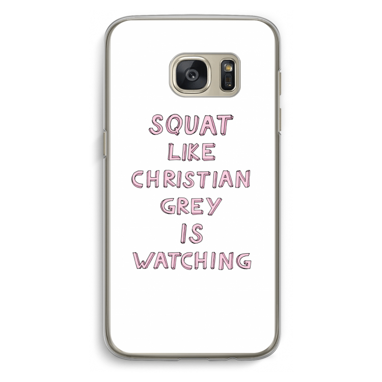 Christian Grey: Samsung Galaxy S7 Transparant Hoesje