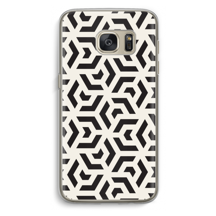 Crazy pattern: Samsung Galaxy S7 Transparant Hoesje