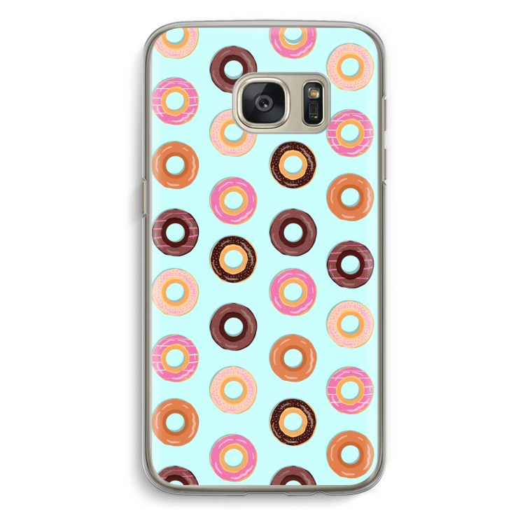 Donuts: Samsung Galaxy S7 Transparant Hoesje