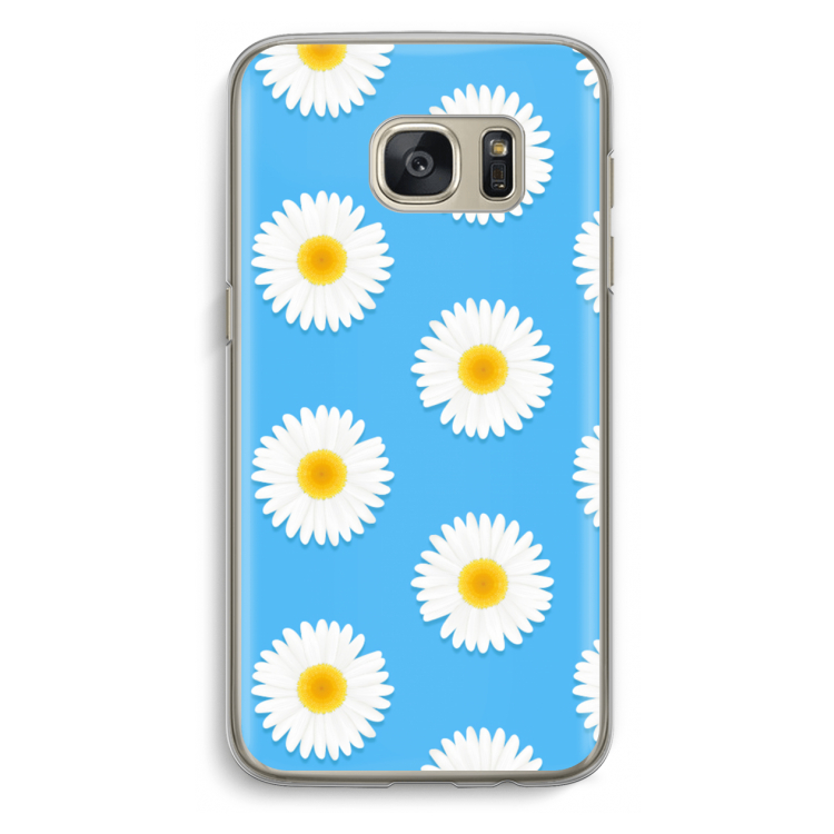 Margrietjes: Samsung Galaxy S7 Transparant Hoesje