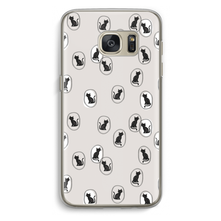 Miauw: Samsung Galaxy S7 Transparant Hoesje