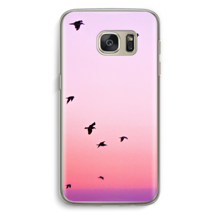 Fly away: Samsung Galaxy S7 Transparant Hoesje