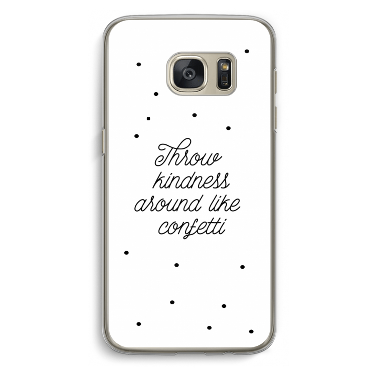 Confetti: Samsung Galaxy S7 Transparant Hoesje