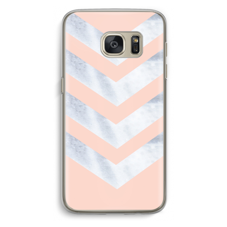 Marmeren pijlen: Samsung Galaxy S7 Transparant Hoesje
