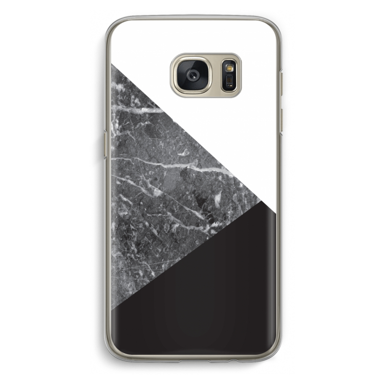 Combinatie marmer: Samsung Galaxy S7 Transparant Hoesje