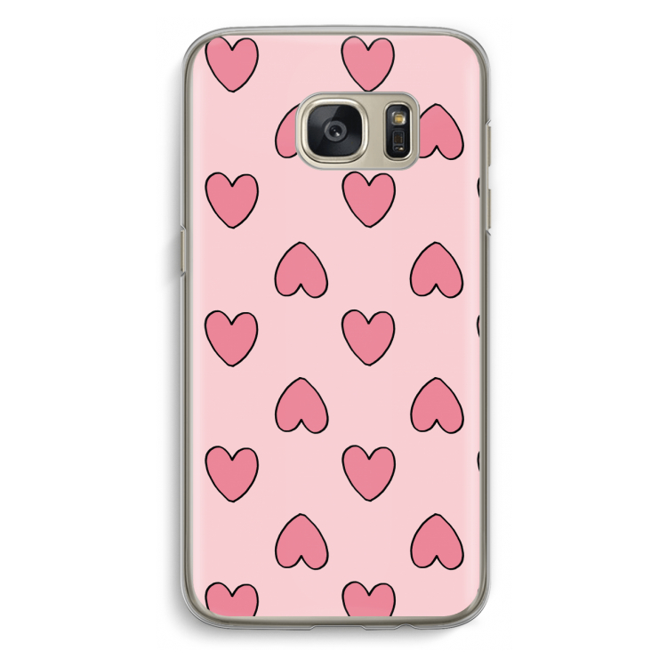 Ondersteboven verliefd: Samsung Galaxy S7 Transparant Hoesje