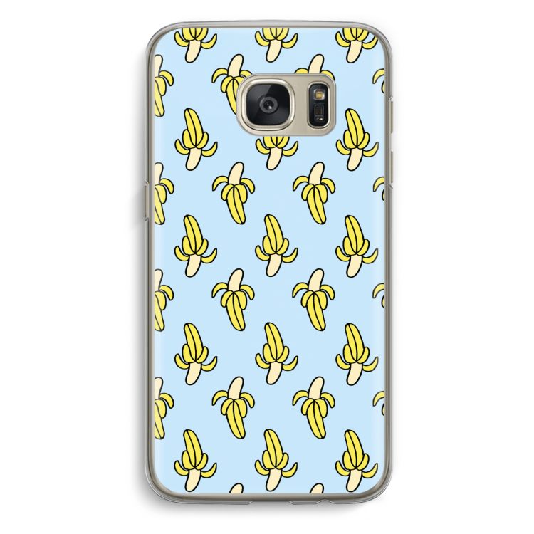 Bananas: Samsung Galaxy S7 Transparant Hoesje